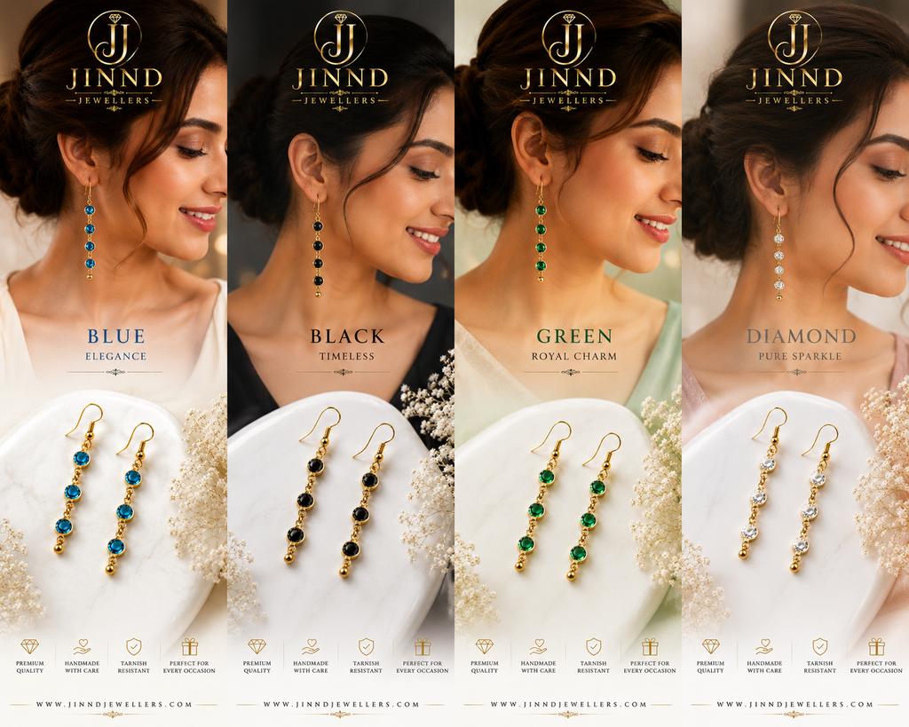 Celeste Gemstone Drop Earrings
